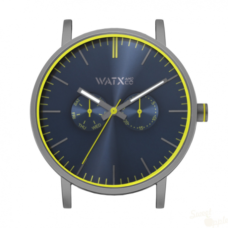 Relógio WatxAndCo 44 Analogic Sparkling Blue Metal Collection