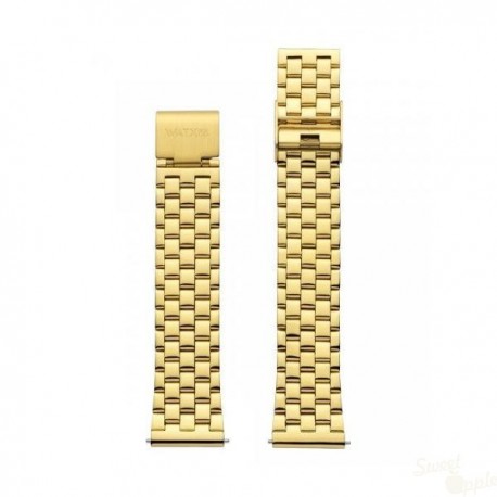 Bracelete WatxAndCo 38 Basic Dourada Metal Collection