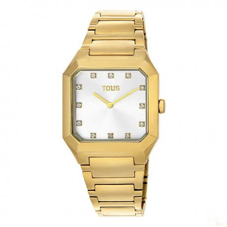 Relógio analógico dourado Karat Squared Tous