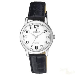 Relógio Radiant GRAND 40MM WHITE DIAL BLACK LEATHER